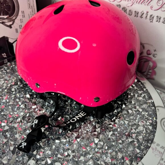 S-ONE Pink Helmet neon pink hot pink ombré blackstraps new trusted by the pros - Picture 11 of 13